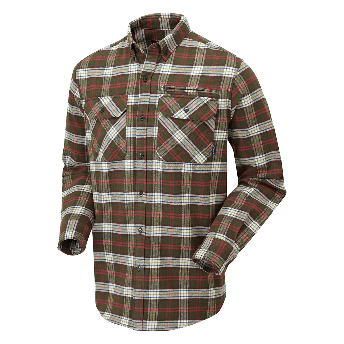 Shooterking Herren-Hemd Woodland Grün Kariert