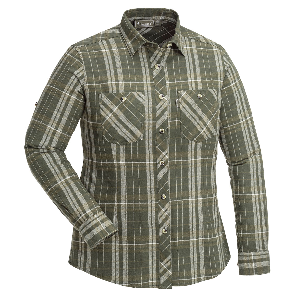 Pinewood Damen-Bluse Felicia Oliv/Khaki
