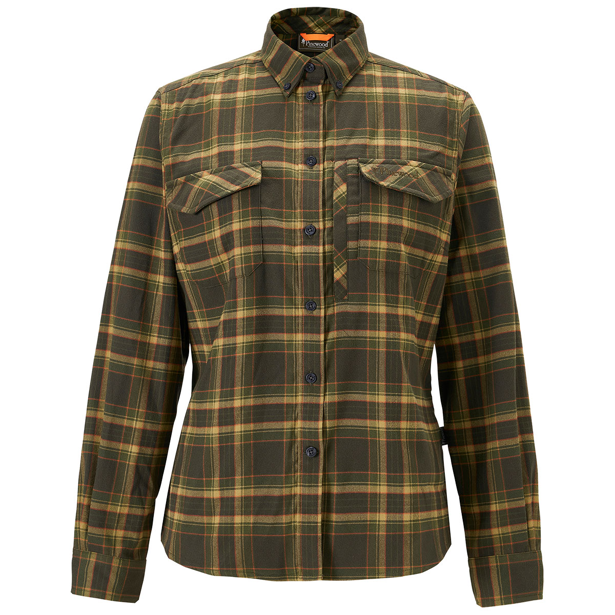 Pinewood Abisko Damen-Flanellhemd Moosgrün