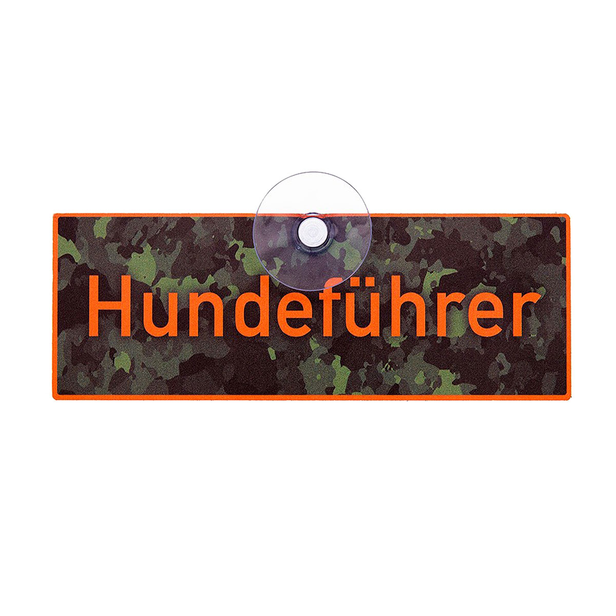 Wilde Hilde Jagdschild mit Saugnapf - "Hundeführer"