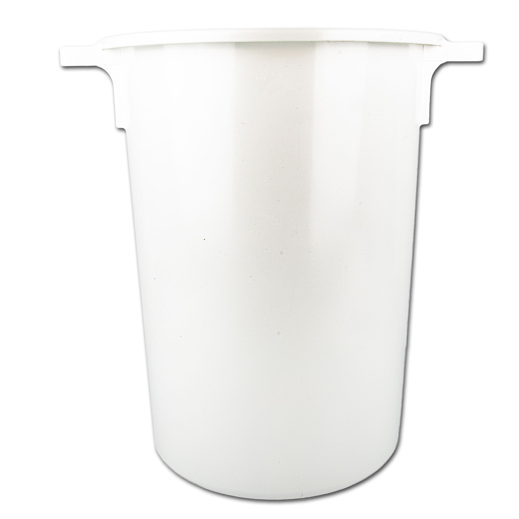 Tonne 50 Liter weiß (Lebensmittelecht)