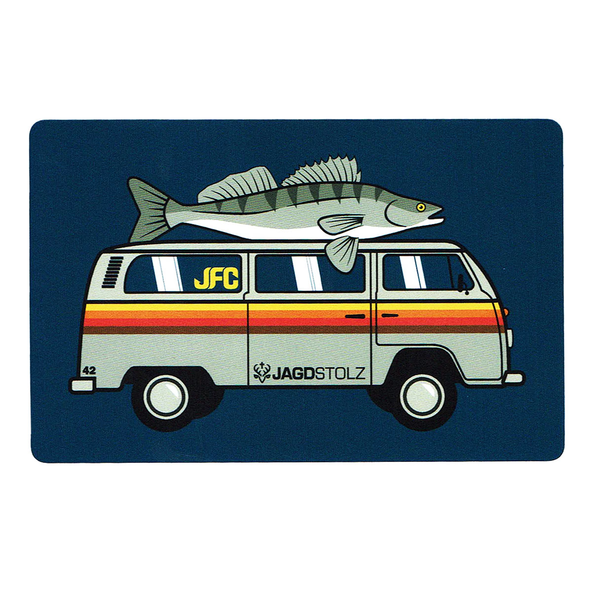 Jagdstolz Fishing Club Sticker Bully