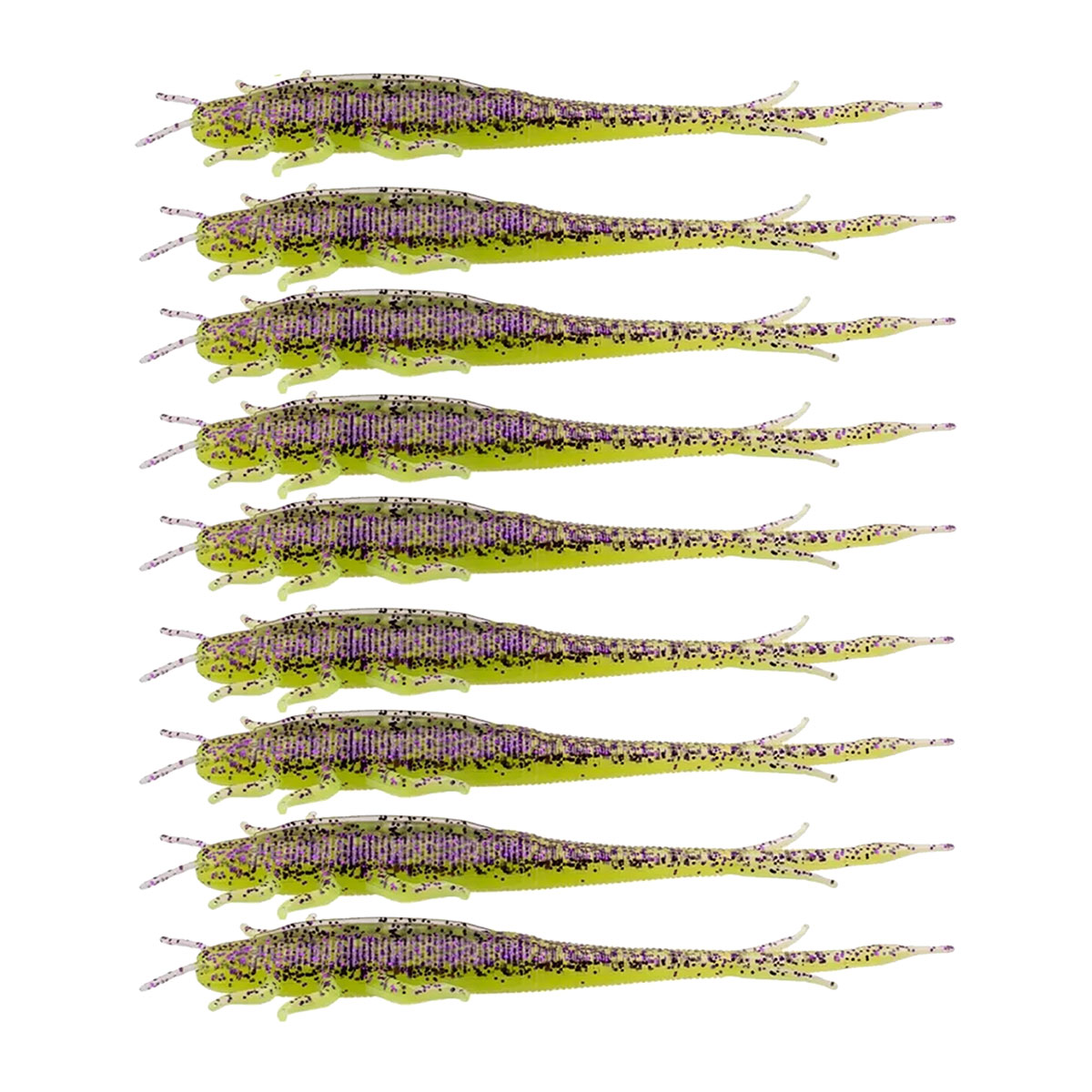 ZECK Gummifisch "Barsch-Alarm" Shaky Sneaker Purple Chartreuse