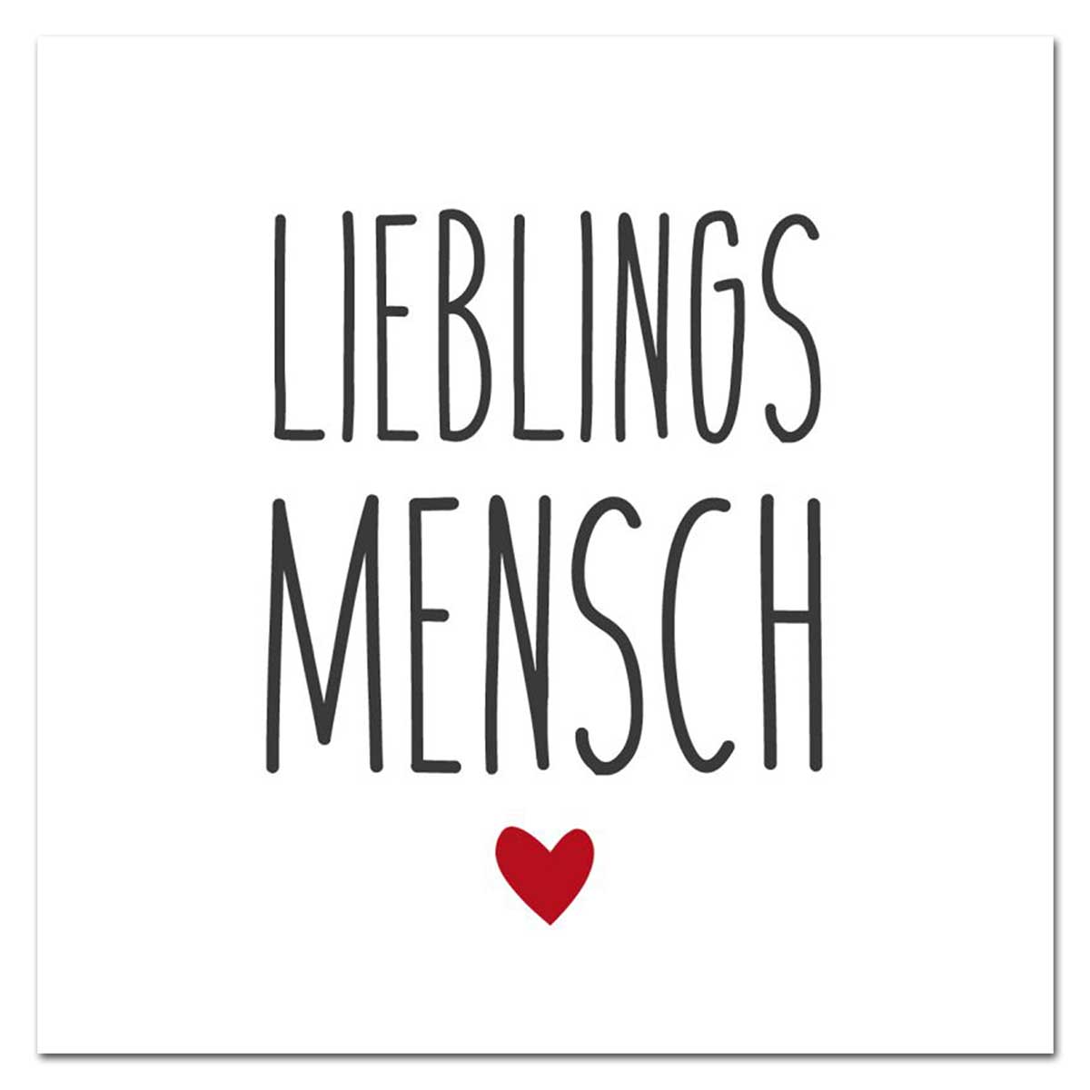 PPD Serviette Lieblingsmensch
