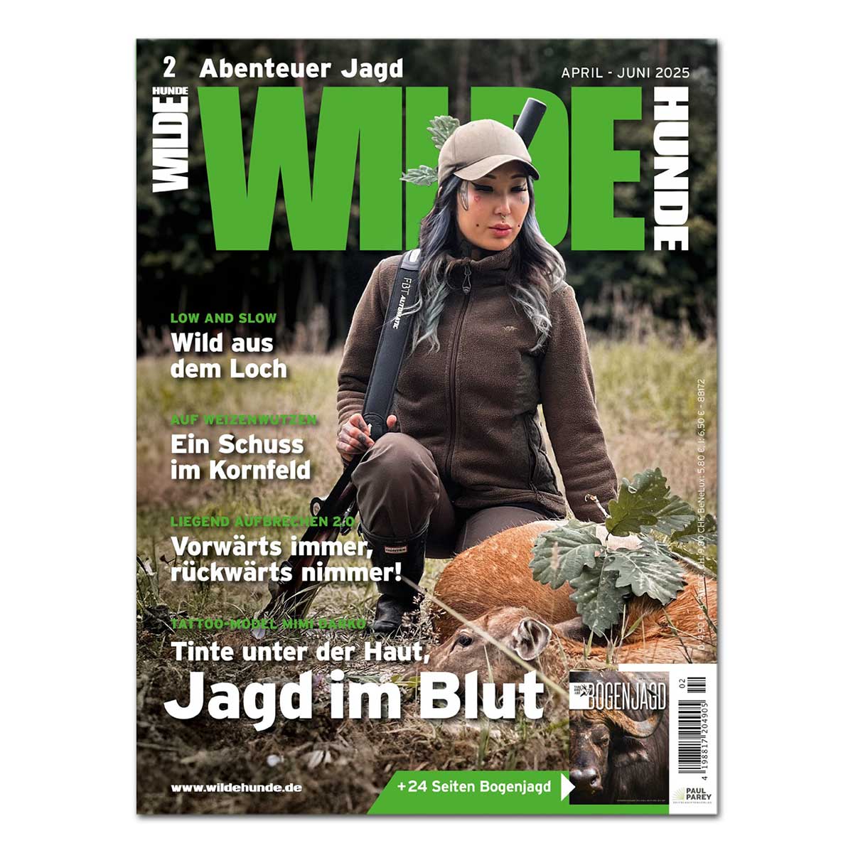 EXKLUSIVES MESSEANGEBOT 2025: 4 Hefte WILDE HUNDE pro Jahr + 1 Heft gratis + Mora Gürtelmesser