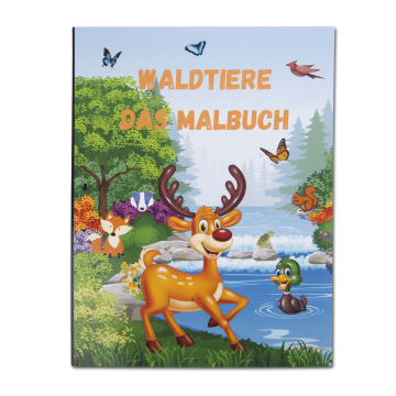 Waldtiere: Das Malbuch