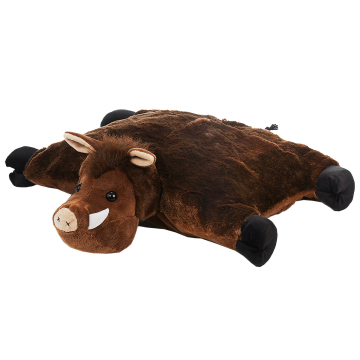 Plüsch Kissen/Nackenrolle Wildschwein