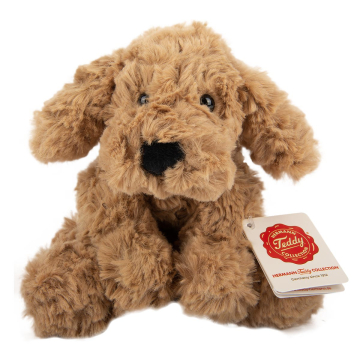 Teddy-Hermann Kuscheltier Schlenkerhund hellbraun