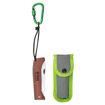 Expedition Natur: Klappbares Schnitzmesser mit Holzgriff