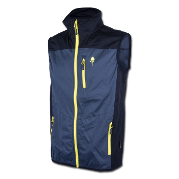 Pinewood Herren-Weste Cumbria Stretch Shell Grau/Schwarz