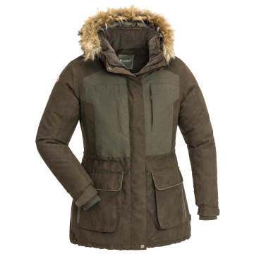 Pinewood Damen-Jacke Abisko 2.0 Suede-Braun