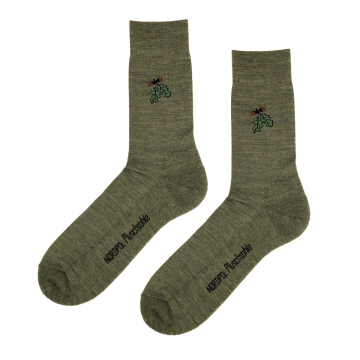 Socken mit Eichenlaub-Stick