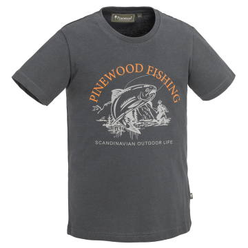 Pinewood Kinder T-Shirt Fish Anthrazit
