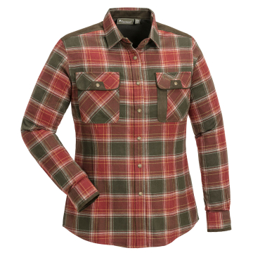 Pinewood Prestwick Exklusive Damen-Bluse Copper/Suedebraun