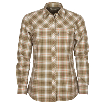 Pinewood Cumbria Bluse Langarm Grün/Terracotta
