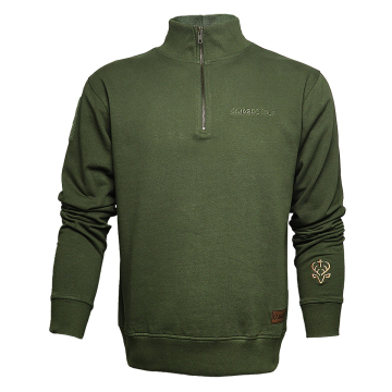Jagdstolz Half-Zip Sweater Olive