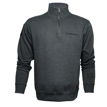 Jagdstolz Half-Zip Sweater Grau