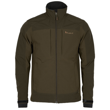 Pinewood Smaland Stretch Shell Jacke Dunkeloliv/Suedebraun