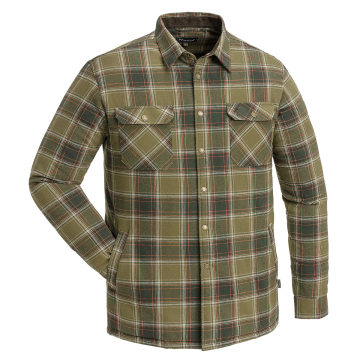 Pinewood Herren-Überhemd Finnveden Checked Padded Jagdoliv/Terracotta