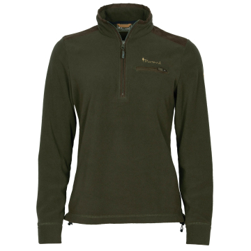 Pinewood Damen HalfZip-Fleecesweater Smaland Hunter Jagdbraun