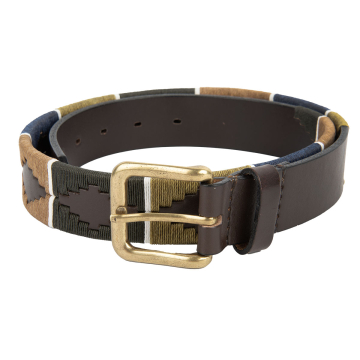 Pampeano Polo Gürtel Caza grün/braun/blau