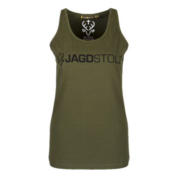 Jagdstolz Tank Top Damen Logo Black