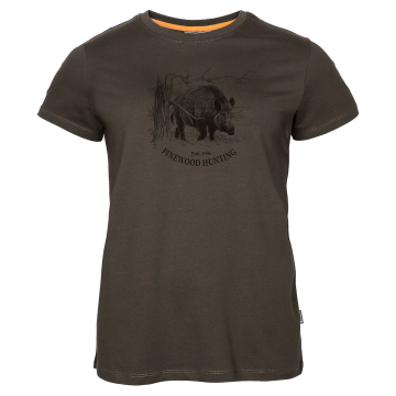 Pinewood Wild Boar Damen T-Shirt Suede Braun
