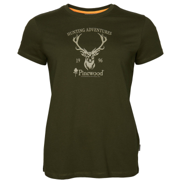 Pinewood Red Deer Damen T-Shirt Grün