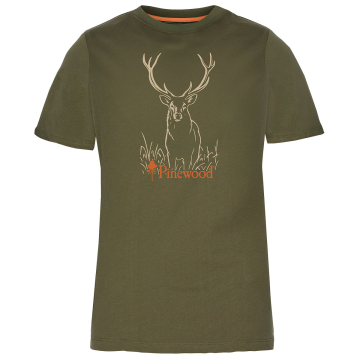 Pinewood Red Deer T-Shirt Damen Grün