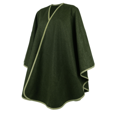 KEYLER Damen Lodenponcho "Wetterwand" Oliv/Schilf