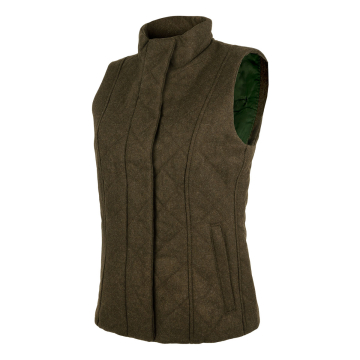 KEYLER Damen Loden-Steppweste "Hochvogel" Dunkelbraun