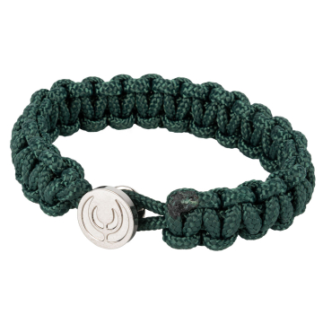 KEYLER Paracord Armband Silber/Rodiniert