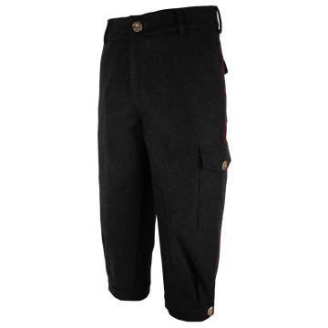 KEYLER Kniebundhose anthrazit + rot Gr. 48