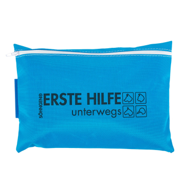 Erste Hilfe-Tasche Tierhalter (Daheim + Unterwegs) (Hund) blau