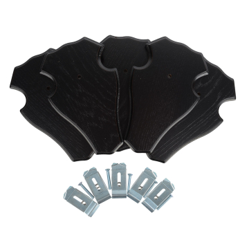 Eurohunt 5er Pack Rehbockbretter (Eiche dunkel) mit Metallklammern