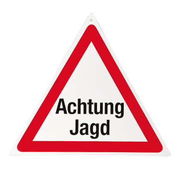 AKAH Warndreieck "Achtung Jagd"