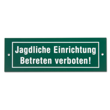 AKAH Schild "Jagdliche Einrichtung"