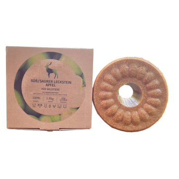 Wildlutscher Leckstein süß+sauer grüner Apfel + gem. Mais 1,8 kg