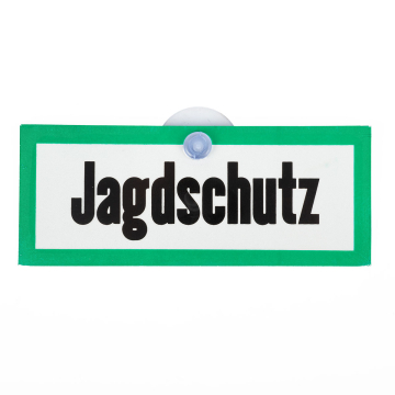 Aluminium-Autoschild "Jagdschutz"