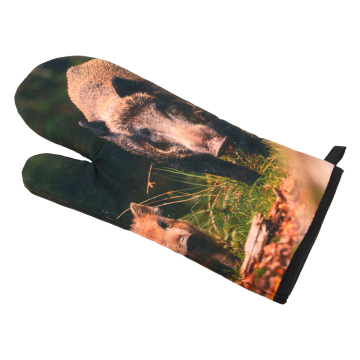 Ofenhandschuh Wildschwein-Motiv