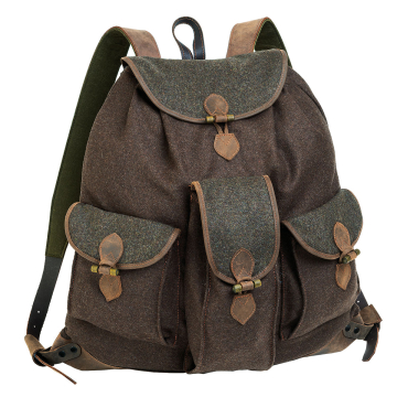 AKAH Loden-Rucksack braun/grün