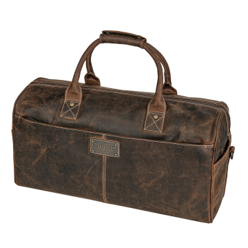GILLIS LONDON Leder Reisetasche Trafalgar Vintage-Braun