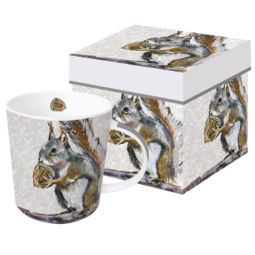 PPD Tasse in Geschenkbox Squirrel Portrait