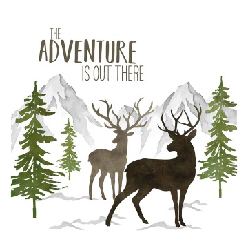 PPD Servietten Adventure Deer white