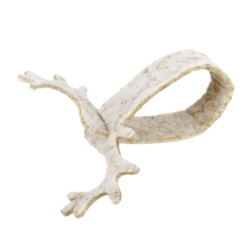Filz-Serviettenring mit Geweih Weiß