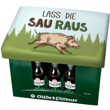 GILDE Sitzpolster "Lass die Sau raus"