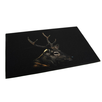 Fußmatte Hirsch Schwarz 75 x 50 cm
