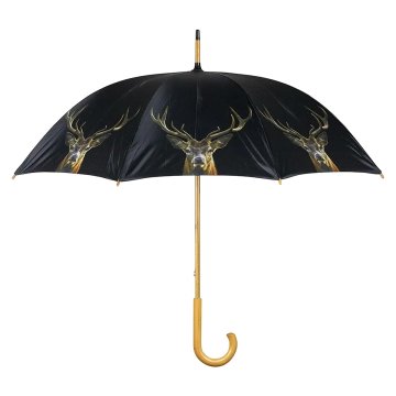 Regenschirm schwarz Rothirsch 105 cm