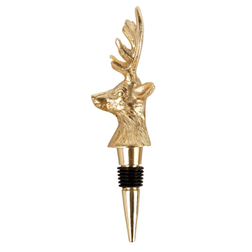Weinverschluss Hirsch Champagne Gold