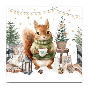Serviette Eichhörnchen